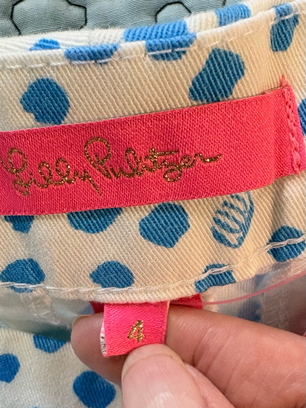 NWT Lilly Pulitzer Buttercup Stretch Shorts Zanzibar Blue Inverse Scalloped~4🧡 - Picture 8 of 11